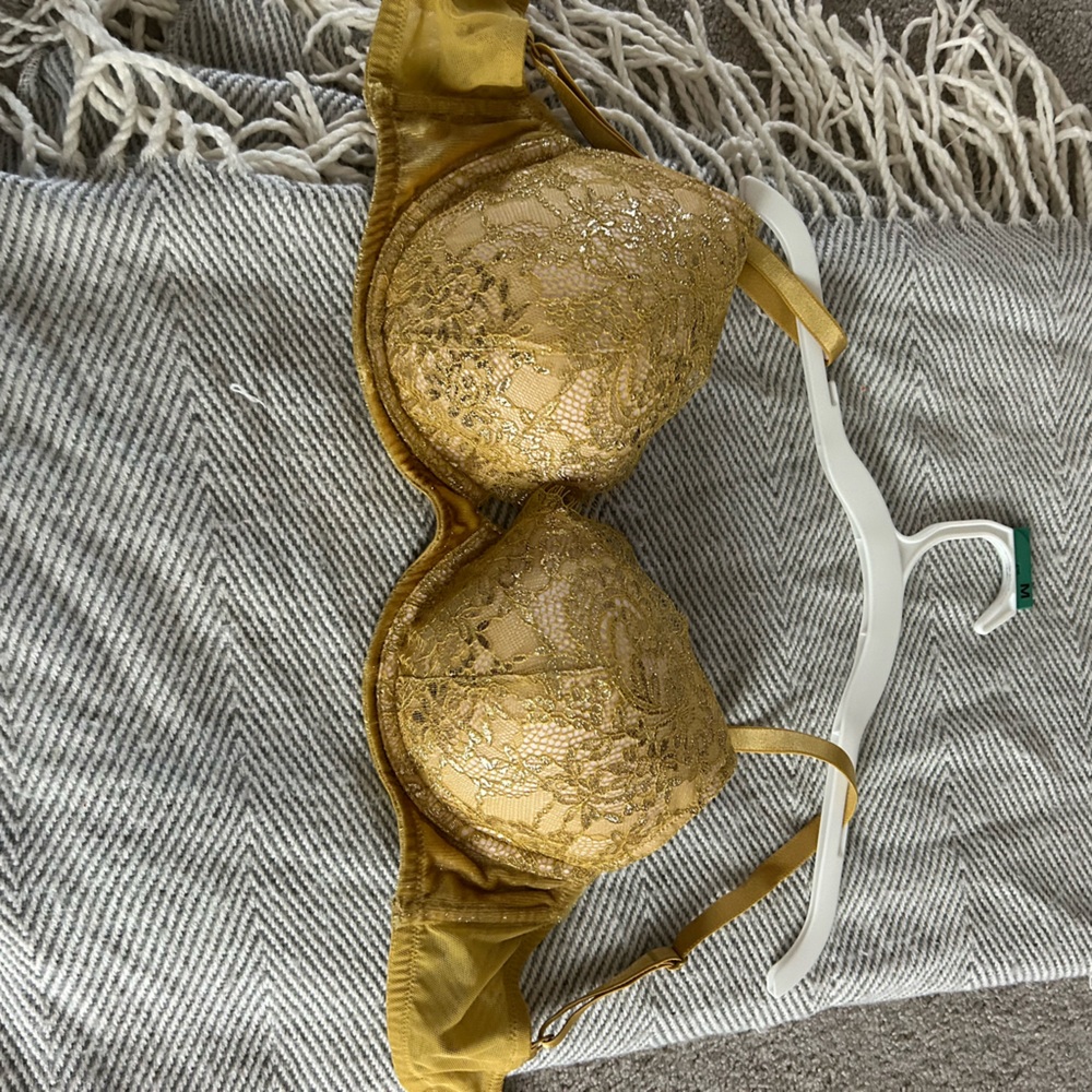 Victoria's Secret Gold Lace Bra